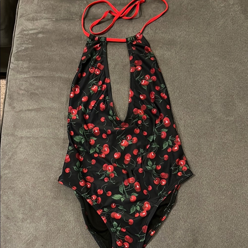Cherry Print 🍒 pin-up beach babe swimsuit size M